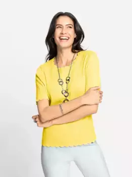 Вдохновение Вязаный свитер "Пуловер" Inspirationen, цвет Zitrone