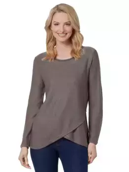 Вдохновение Вязаный свитер "Пуловер" Inspirationen, коричневый