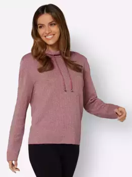 Вдохновение жаккардовый свитер "Пуловер" Inspirationen, фуксия