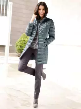 Вдохновение зимняя куртка без капюшона Inspirationen, цвет Aqua