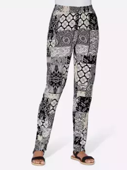 Вдохновляющие брюки без застежки Inspirationen, цвет Schwarz-Sand-Bedruckt