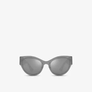 Ve2234 оправа из металла и ацетата в форме бабочки Versace, серый