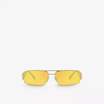 Ve2257 солнцезащитные очки greca с металлической фурнитурой Versace, желтый