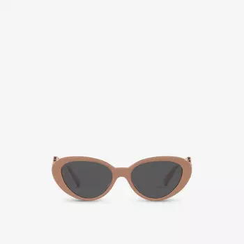 VE4433U солнцезащитные очки из ацетата с кошачьим глазом и медальоном Versace, коричневый