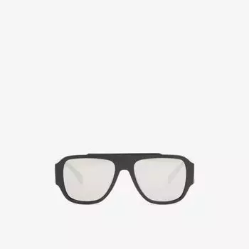 Ve4436u солнцезащитные очки в оправе-подушке из ацетата Versace, черный