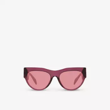 VE4440U солнцезащитные очки Medusa '95 с фурнитурой из прозрачного ацетата Versace, фиолетовый