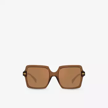 VE4441 Солнцезащитные очки Medusa '95 с фурнитурой из ацетата Versace, коричневый