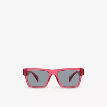 Ve4445 солнцезащитные очки из ацетата в квадратной оправе с затемненными линзами Versace, красный