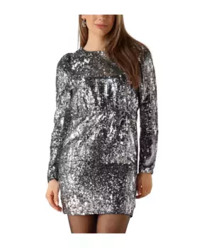 Вечернее мини-платье с пайетками Selected Femme, серый