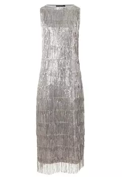 Вечернее платье Ana Alcazar Tabyla, серебряный