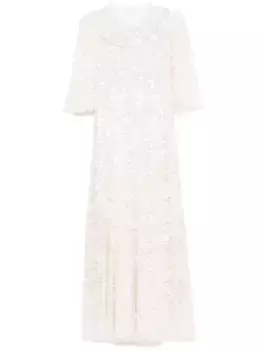 Вечернее платье Anais с пайетками Needle & Thread, белый