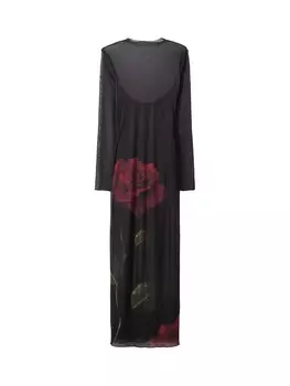 Вечернее платье Bershka Evening Dress, черный