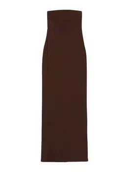 Вечернее платье Bershka, коричневый
