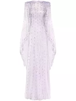 Вечернее платье Blaize с пайетками Jenny Packham, фиолетовый
