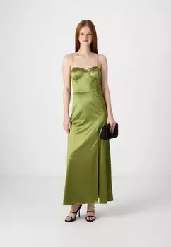 Вечернее платье Corset Maxi WAL G, салатовый лайм