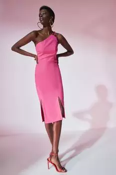 Вечернее платье цвета фуксии с воротником TPRSS22EL1724 Trendyol, розовый