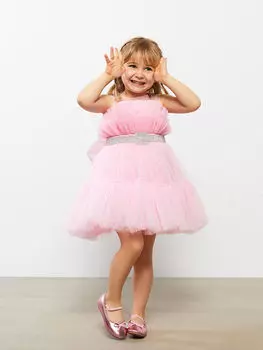 Вечернее платье для девочки из тюля с круглым вырезом Daisy Girl Daisy Girl