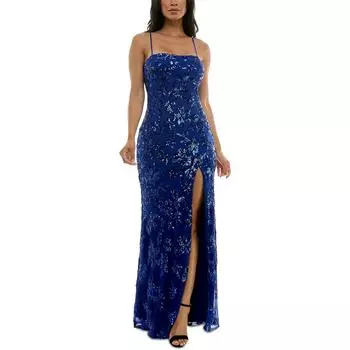 Вечернее платье для женщин с цветочным принтом и пайетками для юниоров Emerald Sundae