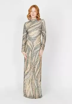 Вечернее платье Embellished Sequins Maryisa, цвет cream