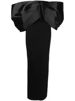 Вечернее платье Filippa с открытыми плечами Solace London, черный