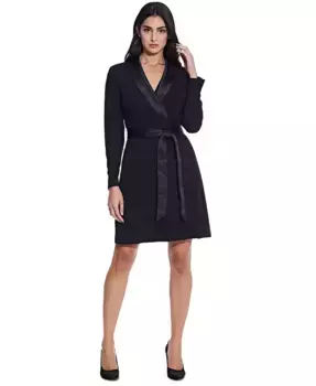 Вечернее платье-футляр Tuxedo Adrianna Papell, черный