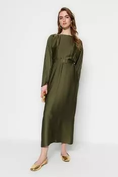 Вечернее платье - Хаки - Макси Trendyol Modest, хаки
