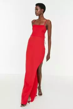 Вечернее платье и платье для выпускного – Красный – Shift Trendyol, красный