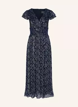 Вечернее платье из блестящей пряжи Adrianna Papell, синий