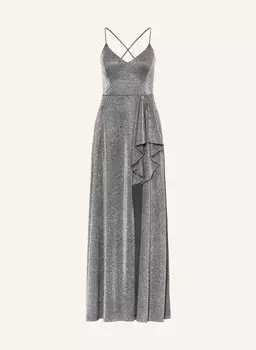 Вечернее платье из блестящей пряжи и выреза Vm Vera Mont, серый