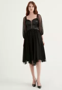 Вечернее платье из фатина Herita, черный
