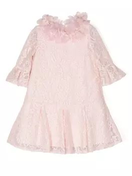 Вечернее платье из кордового кружева MARCHESA KIDS COUTURE, розовый