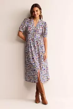 Вечернее платье миди Elsa Petite Petite Boden, розовый