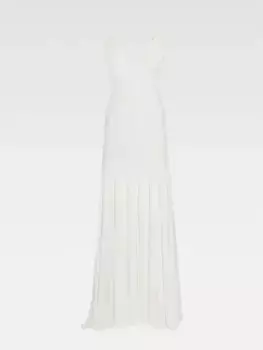 Вечернее платье на тонких бретельках Спаллина Jacquemus, белый