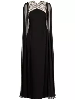 Вечернее платье Natalie с кристаллами Jenny Packham, черный