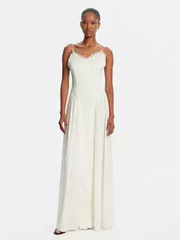 Вечернее платье обычного кроя 113949857 Rotate, экрю