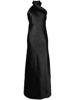 Вечернее платье Pandora с вырезом халтер Galvan London, черный