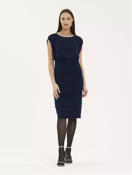 Вечернее платье приталенного кроя Kmx, синий