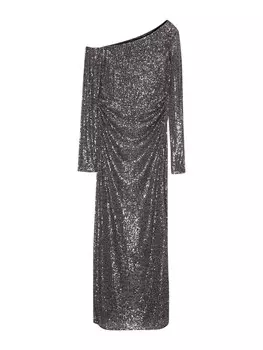 Вечернее платье Pull&Bear, серый