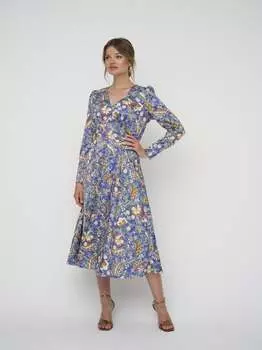 Вечернее платье расклешенное платье миди Kleo, мультиколор