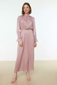 Вечернее Платье - Розовый - Макси Trendyol Modest, розовый