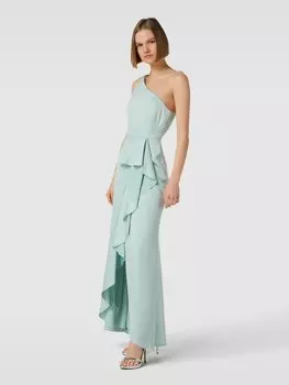 Вечернее платье с бретелями на одно плечо Adrianna Papell, мятный