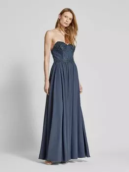 Вечернее платье с декоративными камнями и пайетками Laona