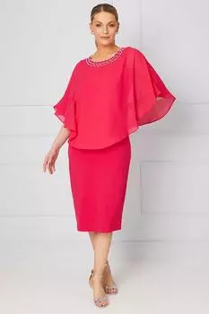 Вечернее платье с декорированным вырезом и накладным вырезом Wallis, розовый