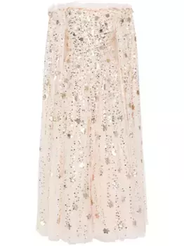 Вечернее платье с кейпом Needle & Thread, розовый