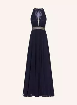 Вечернее платье с кружевом Vm Vera Mont, синий