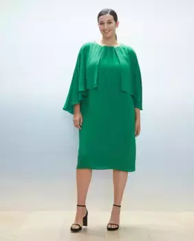 Вечернее платье с накидкой Couchel, зеленый