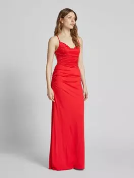 Вечернее платье с оборками Laona, красный