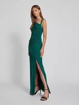 Вечернее платье с оборками модель 'BARAIYA' Lauren Ralph Lauren, темно-зеленый