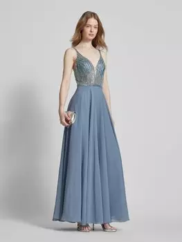 Вечернее платье с отделкой пайетками Hey Kyla, светло-голубой