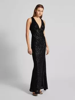 Вечернее платье с отделкой пайетками Jake*s Cocktail, черный